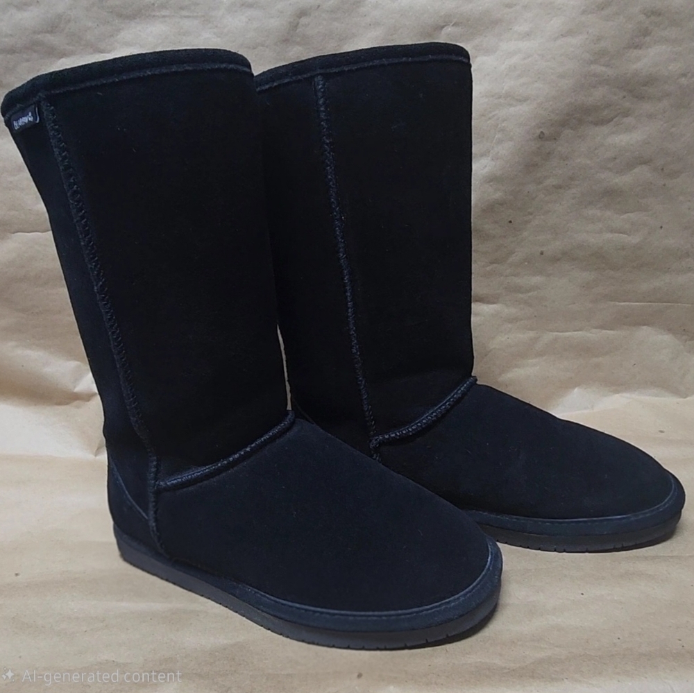 BearPaw Women's Classic Black Suede Boots#
